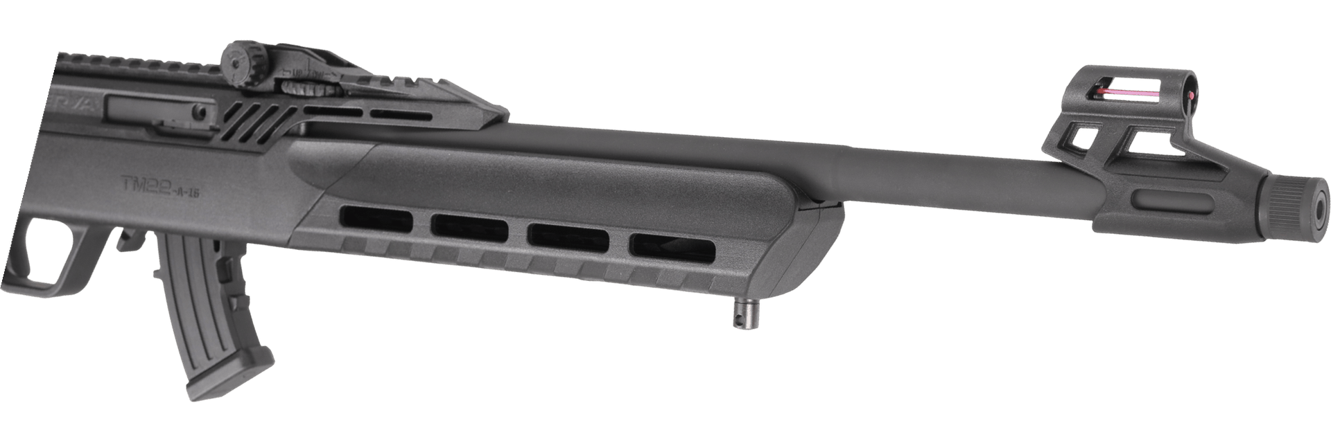 TM22 Timekeeper front sight and threaded muzzle